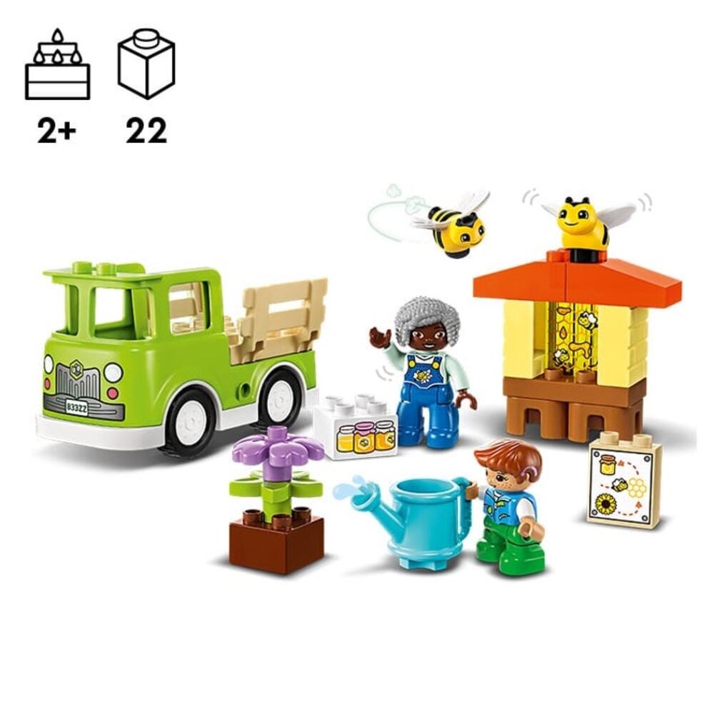 Lego Duplo Retired Caring for Bees & Beehives 10419 Age 2+ 22 Piece Complete Set